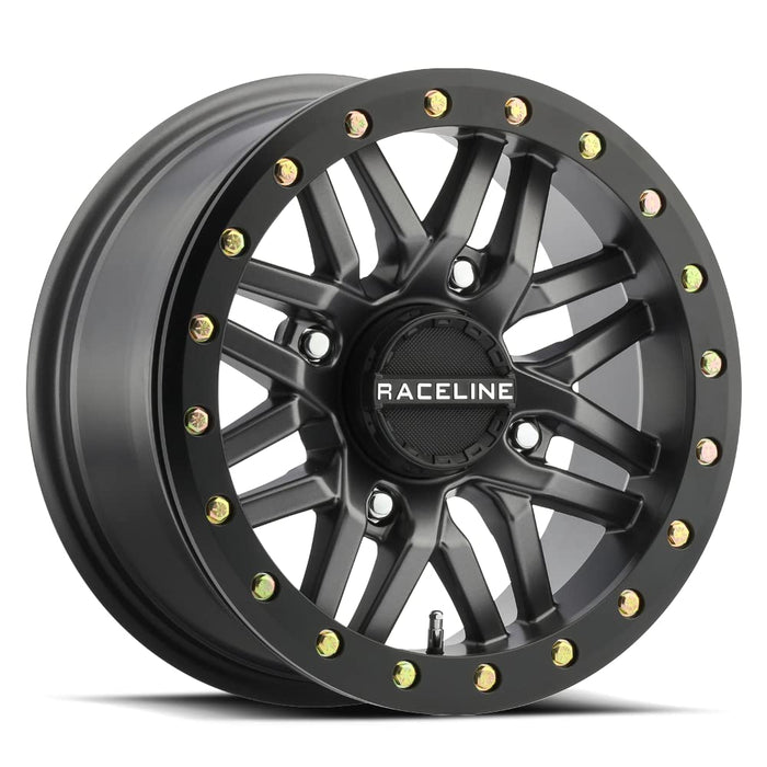 Raceline Wheels A91G RYNO UTV/ATV Wheel Gun Metal W/Black Ring 15x7" 4x137", 10 mm offset/(4.39"B/S)