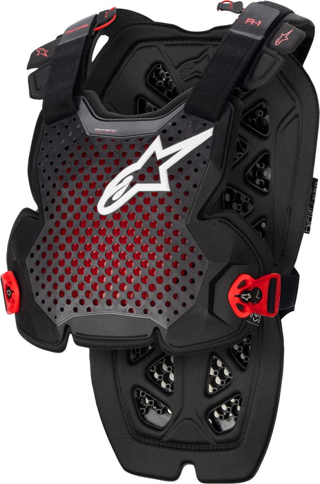 Alpinestars A-1 Pro Chest Protection (Anthracite Black Red, XX-Large)