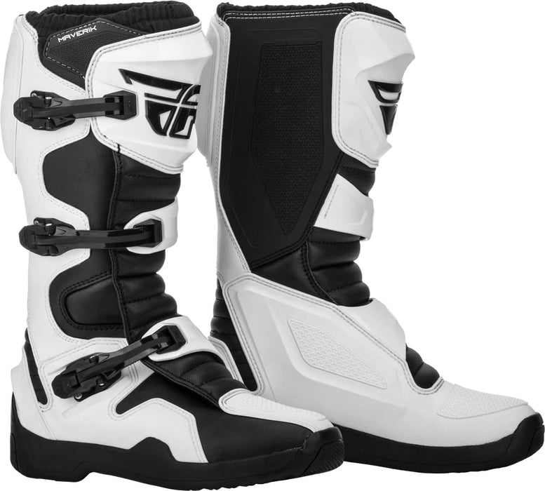 Fly Racing Maverik Boot (White/Black, 9)