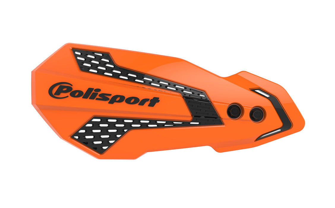 Polisport 8308200005 MX Flow Perch Mount Handguard - Orange/Black