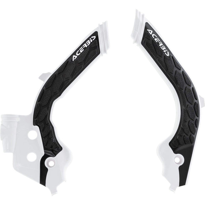 Acerbis X-Grip Frame Guard (WHITE/BLACK) For 19-22 HUSQVARNA FC450HQ