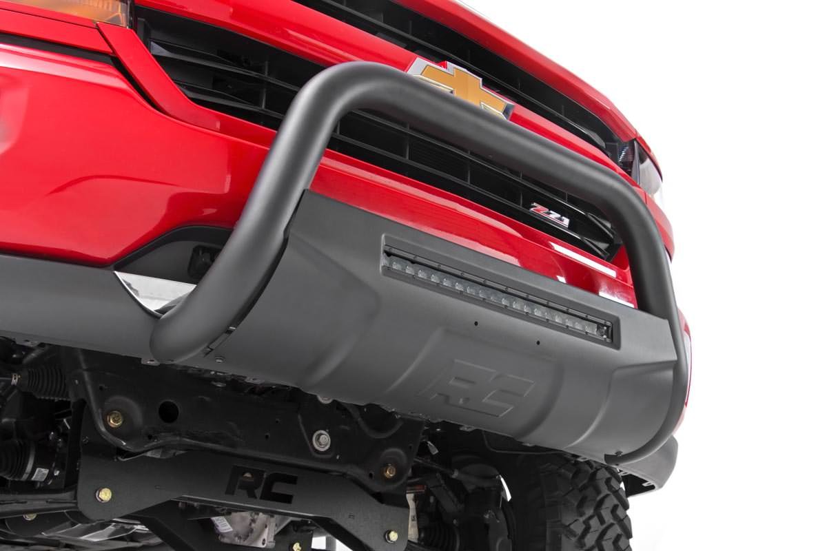 Rough Country Black Led Bull Bar Fits Chevy/GMC Canyon/Colorado 2WD/4WD (2015-2023) B-C4151