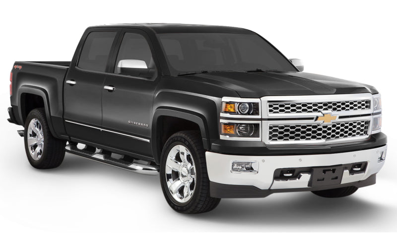 Bushwacker 16-18 Chevy Silverado 1500 Fleetside OE Style Flares 4 pc 69.3/78.8/97.8in Bed Black 40956-34