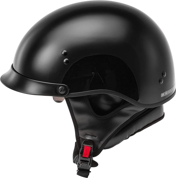 GMAX HH-65 Naked DOT Approved Half Helmet for Motorcycle, Moped, Scooter and More