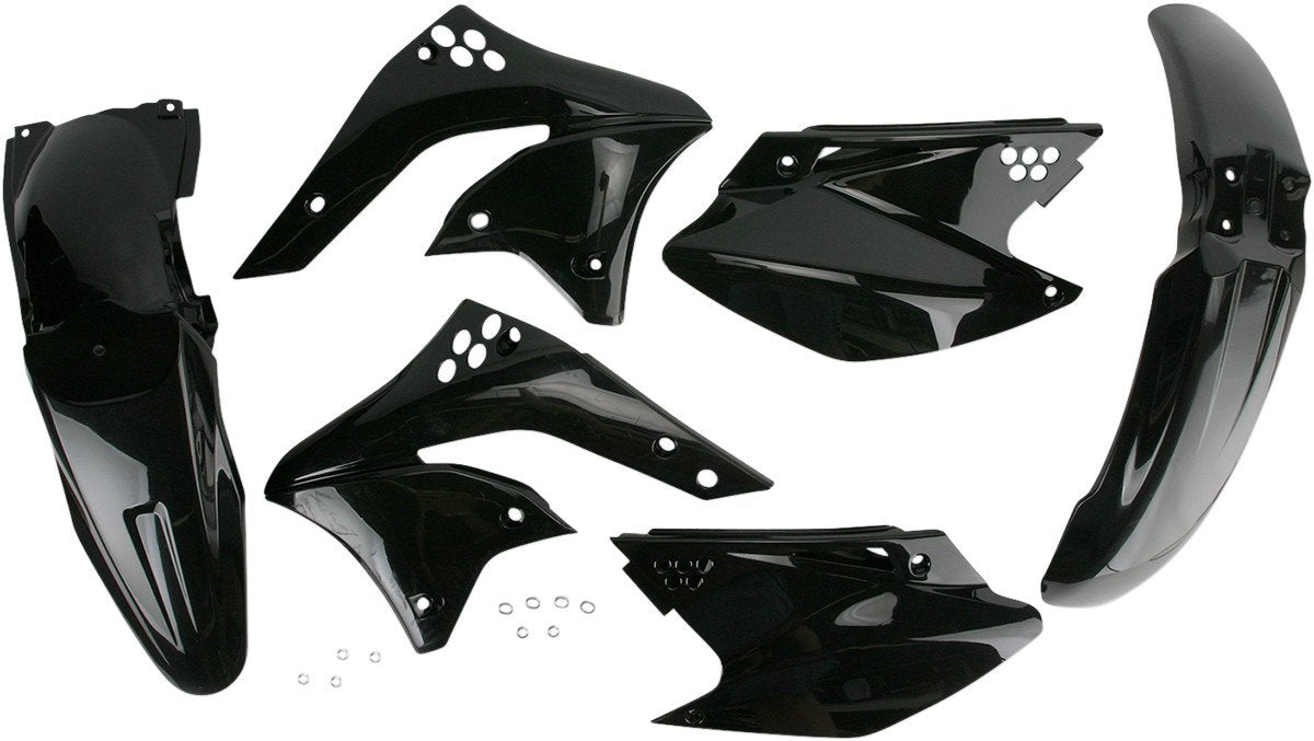 Acerbis Plastic Kit (Black) for 06-08 Kawasaki KX250F