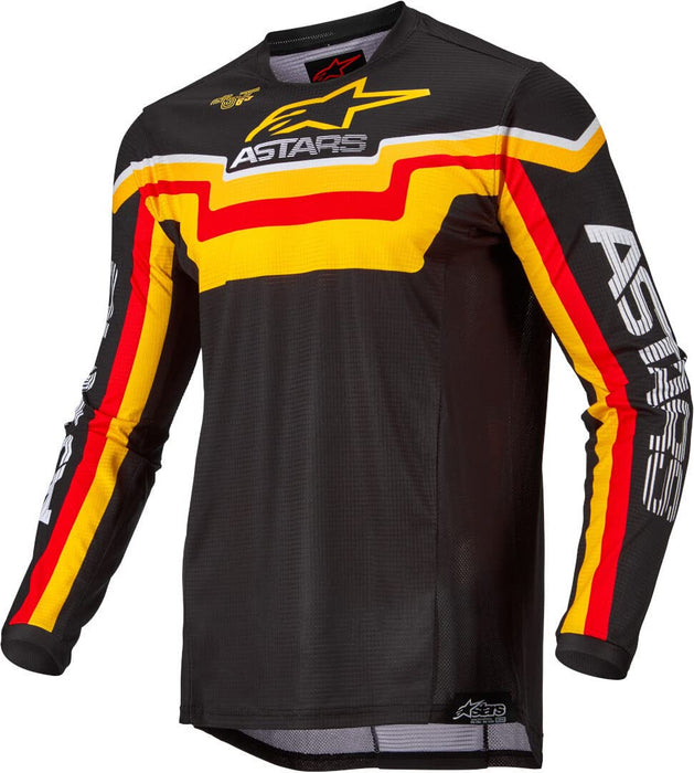 Alpinestars Techstar Factory Jersey Drk Blu/Ylw Fluo/Blu Neo Xl (3761022-7557-XL)