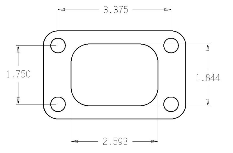 Cometic Turbo FLG T3/T4 Turbine Inlet Exhaust Gasket C4514