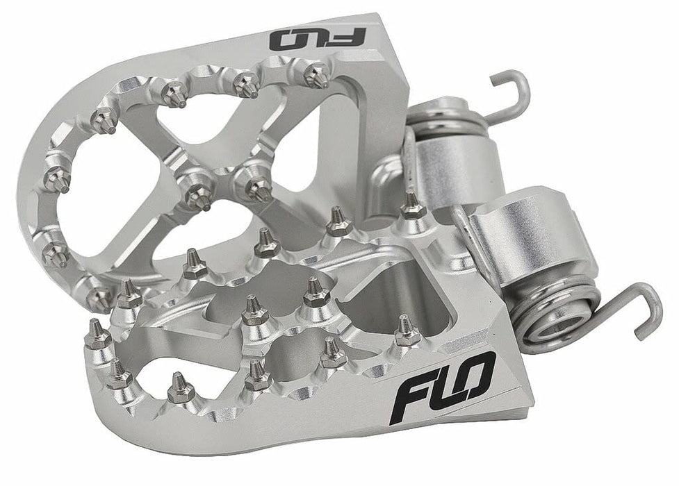 Flo Motorsports LOW-795-2S Pro Series Foot Peg - Silver