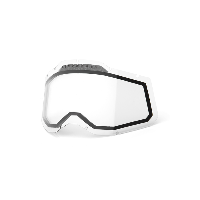 100% Goggle Replacement Lens - Dual Pane Vented - Compatible with Racecraft 2, Accuri 2, and Strata 2 Goggles