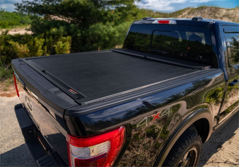 Roll-N-Lock 2022 Compatible with Nissan Frontier Crew Cab (58.6in. Bed) M-Series Retractable Tonneau Cover LG845M