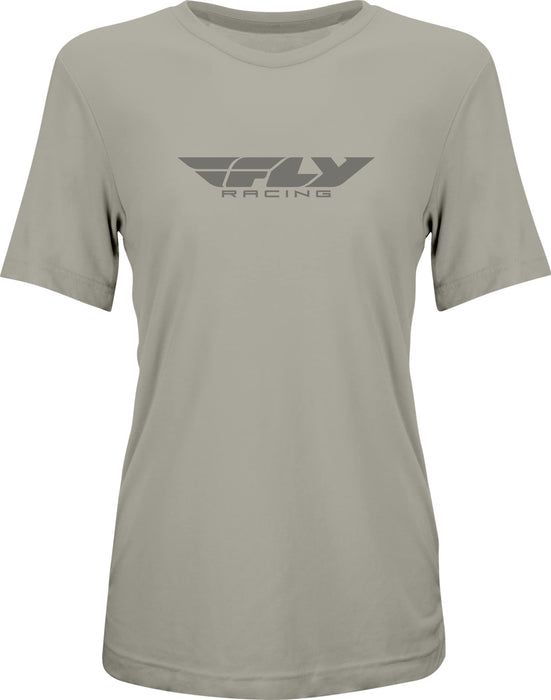 Fly Racing 356-0101S Women's Fly Origin Corp Tee Stone Heather Sm