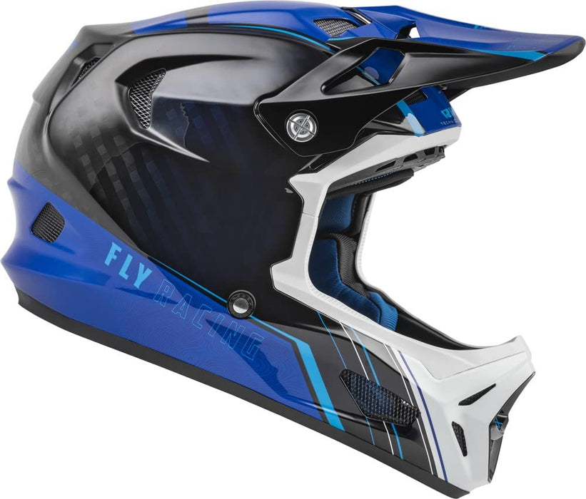 Fly Racing WERX-R Adult Carbon Cycling Helmet (Blue, X-Large)