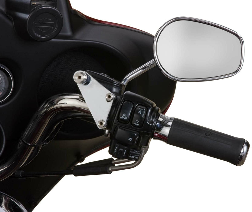 Kruzer Kaddy Chrome Switch Housing Mount for Goldwings, Harleys and Other Applications