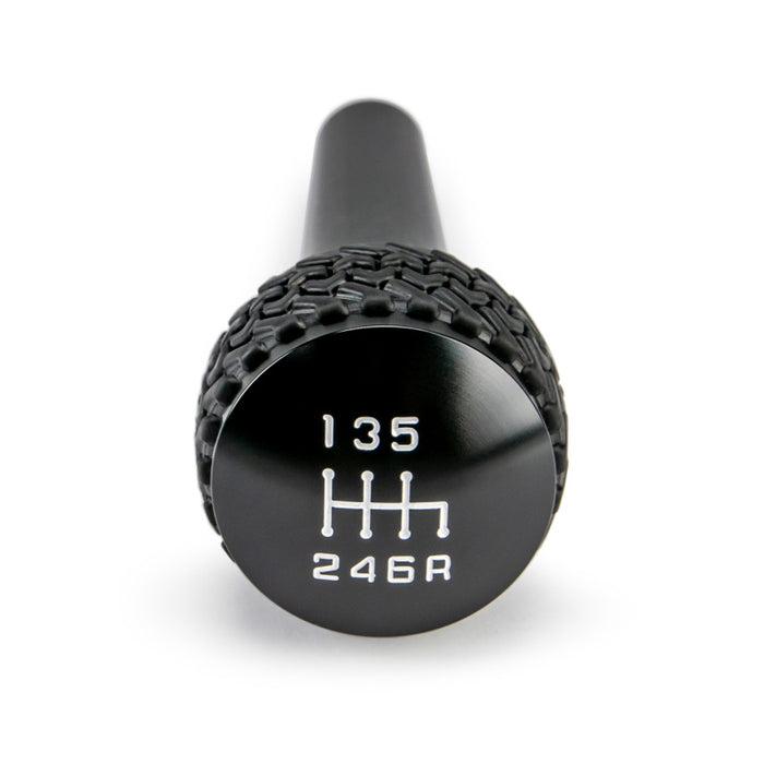 DV8 Offroad 2005-2010 compatible with Jeep TJ/JK 6-Speed Shift Knob Black Finish D-JP-180012-BK