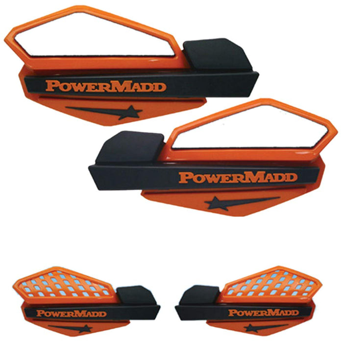 PowerMadd 34205 Star Series Handguard - Orange/Black