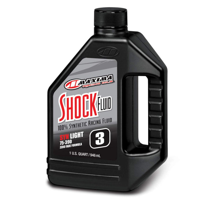 Maxima (50-57901) Medium Grade 3WT Synthetic Racing Shock Fluid - 1 Quart