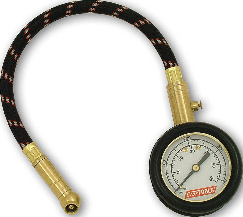 CruzTOOLS DTPG1 TirePro Dial Tire Gauge for Powersports , black