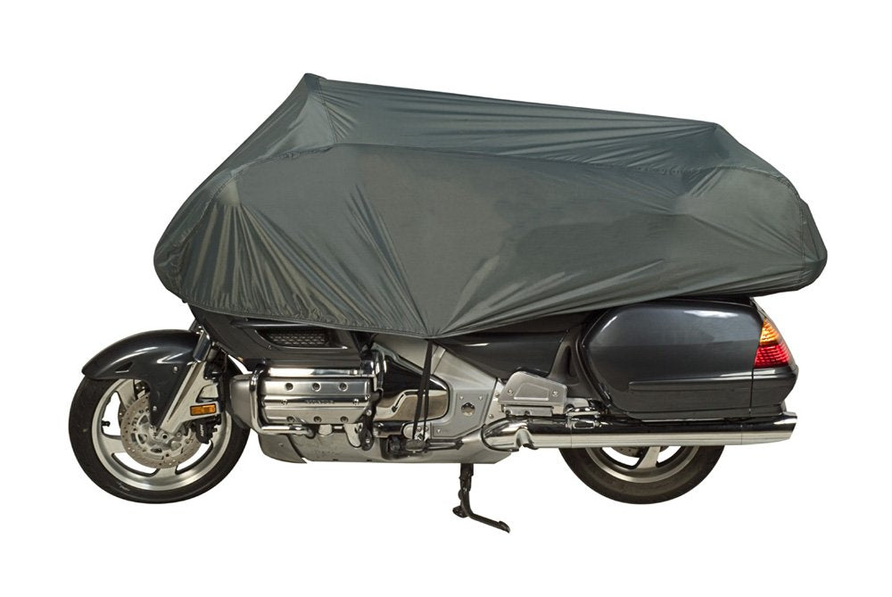 Dowco Guardian 26014-00 Travel Ready Water Resistant Premium Motorcycle Half Cover: Grey, Cruiser and Touring