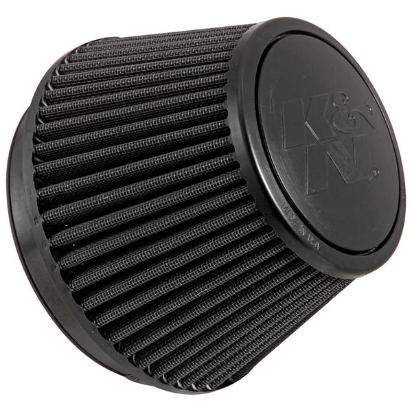 K&N Universal Rubber Filter Round Tapered 6in Flange ID x 7.5in Base OD x 5.25in Top OD x 6.75in H RU-3106HBK