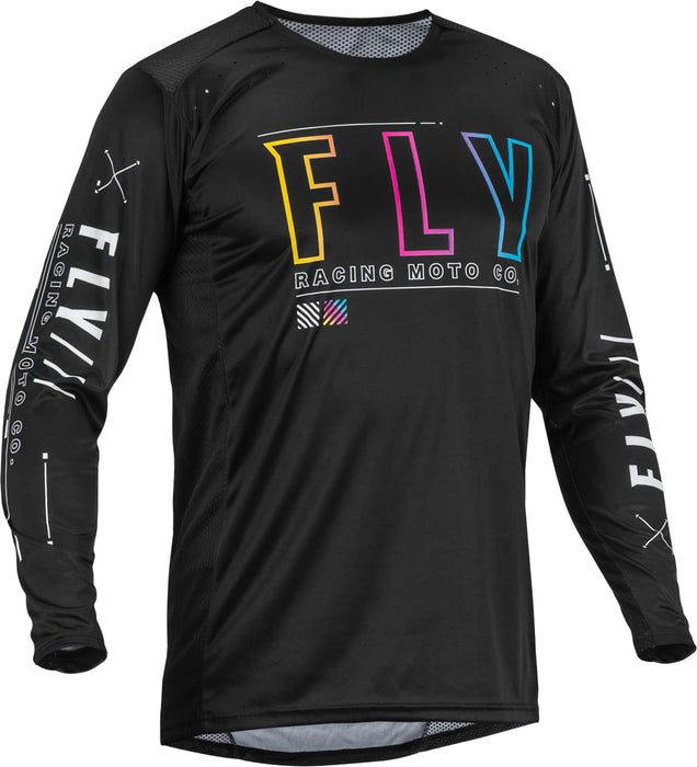 Fly Racing 2023 Adult Lite Jersey (Black/Sunset, Large)