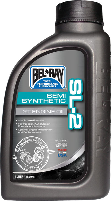 Bel-Ray 840-0310 Sl-2 Semi-Synthetic 2T Engine Oil 1L