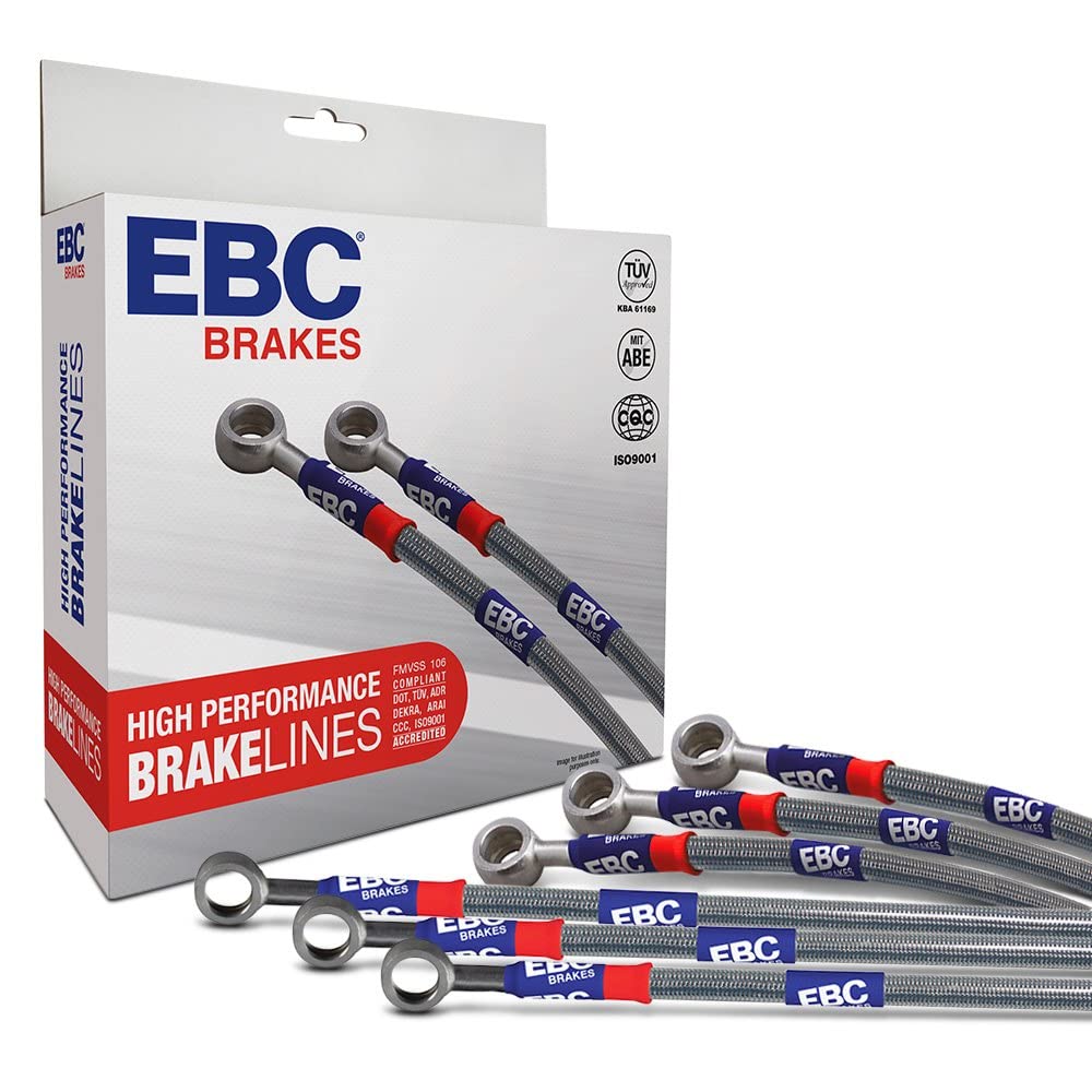 EBC 96-98 Fits BMW Z3 1.9L Stainless Steel Brake Line Kit BLA7559-6L