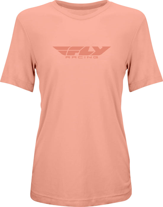 Fly Racing 356-0102S Women's Fly Origin Corp Tee Peach Sm