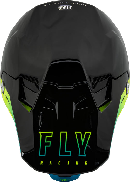 Fly Racing 2023 Adult Formula CC Driver Helmet (Black/Blue/Hi-Vis, XX-Large)