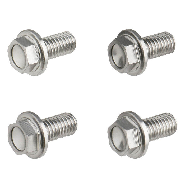 DRC Aluminum Flange Bolts Titanium 6x12mm 4 Pack D58-51-412