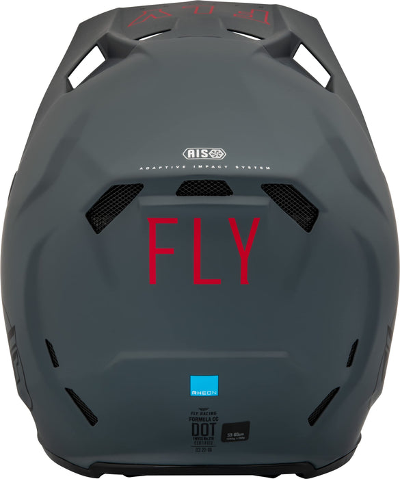 Fly Racing 2023 Adult Formula CC Driver Helmet (Matte Grey/Black, X-Small)