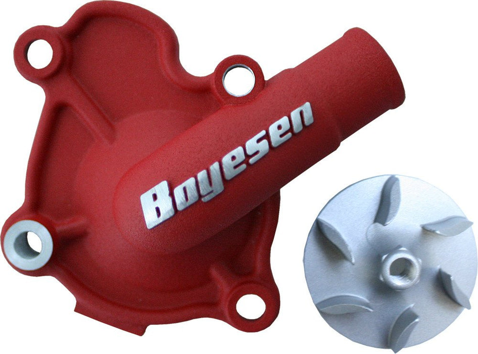 Boyesen WPK-06AR Supercooler Water Pump Cover and Impeller Kit Red