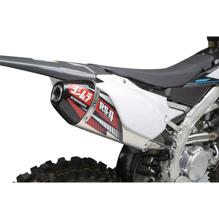 Yoshimura Rs-4 Slip-On Exhaust (Signature/Stainless/Aluminum/Carbon Fiber) For 20-22 Yamaha Yz450F 234832D320