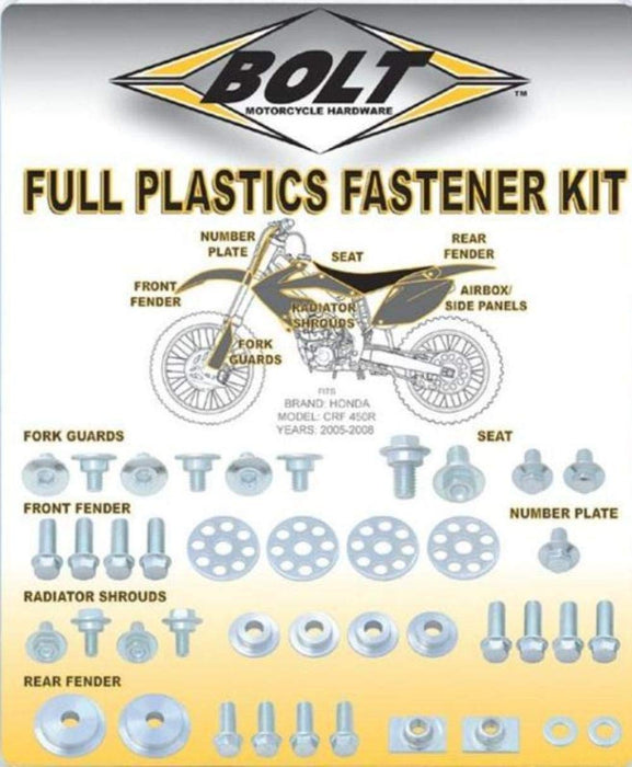 Bolt For Honda-0150230 Full Plastic Fastener Kit For Honda