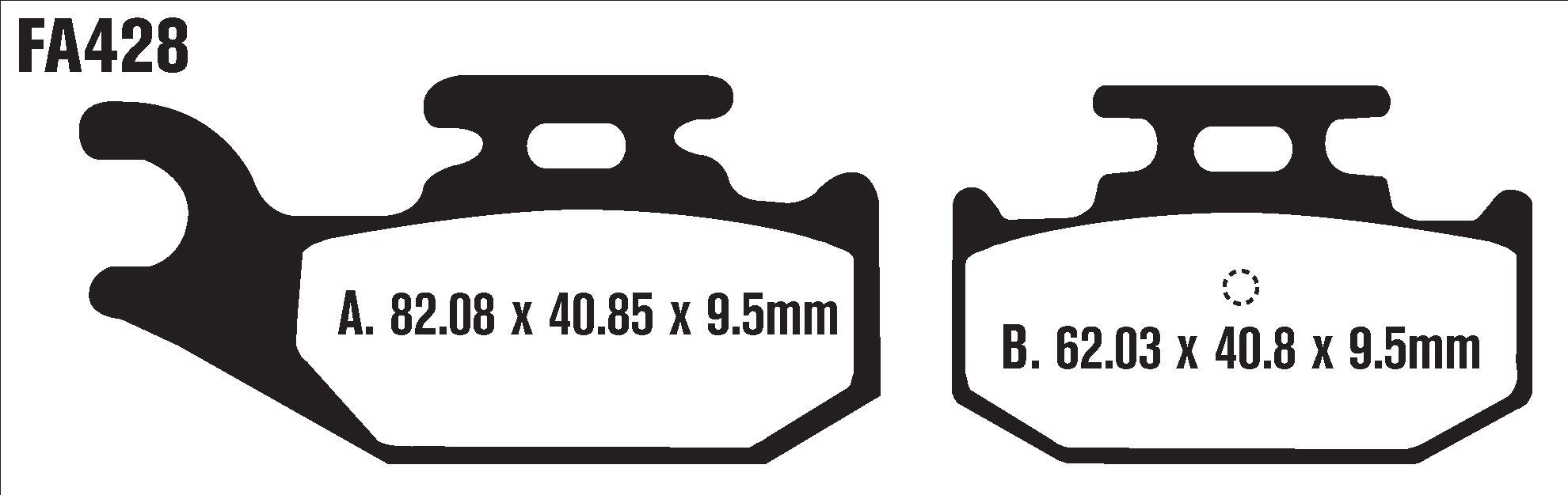 EBC Brakes FA428R Disc Brake Pad Set