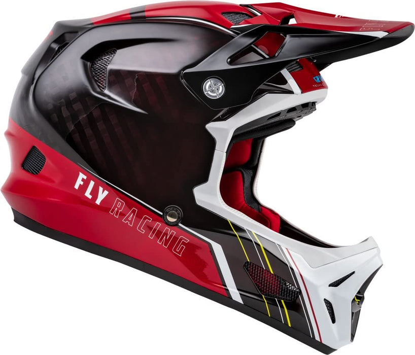 Fly Racing WERX-R Adult Carbon Cycling Helmet (Red, Large)