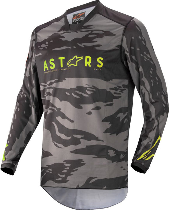 Alpinestars Youth Racer Tactical Jersey Blk/Gray Camo/Ylw Fluo Ys (3771222-1154-S)