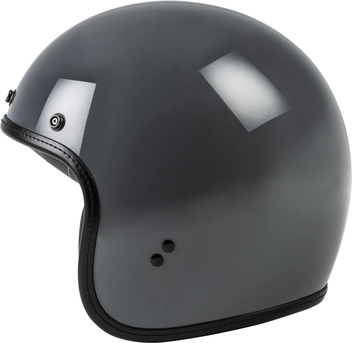 Highway 21 Motorcycle .38 Open Face Helmet (Grey, Large)