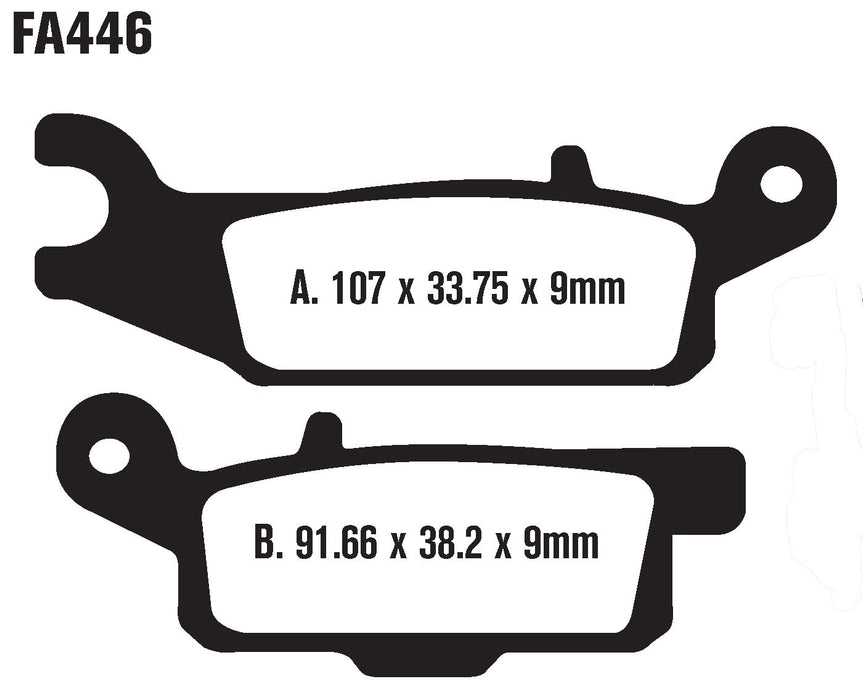 EBC Brakes FA446R Disc Brake Pad Set