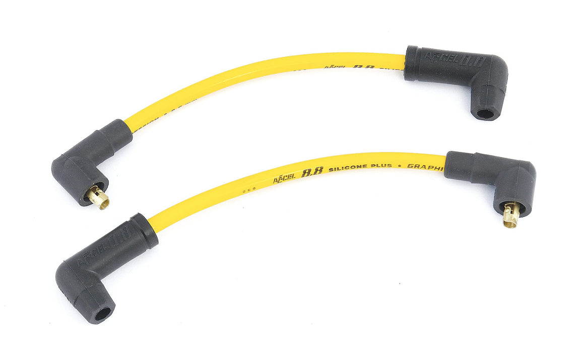 ACCEL Motorcycle 172082 Custom Wire Set - 82-94 Dyna FXR, FXRS, FXRT - 8.8mm - Spiral Core - Yellow