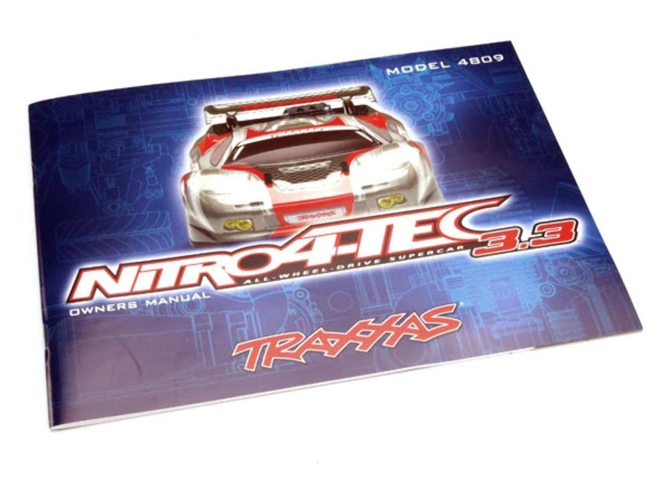 Traxxas Owners Manual Nitro 4 Tec with TRX 3.3 Racing Engine