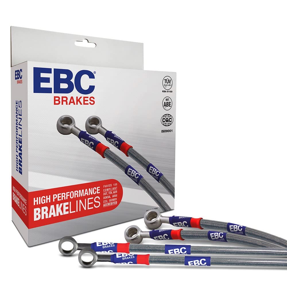 EBC 92-97 Fits Land Rover Defender (W/Rear Rotor) Stainless Steel Brake Line Kit BLA7674-4L
