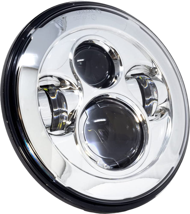 Letric Lighting Co. LLC-ILH-7C 7in. LED Headlight for compatible with Indian - Premium LED - Chrome