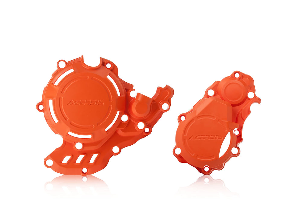 Acerbis X-Power Engine Cover Kit (16 ORANGE) For 16-18 KTM 250SXF