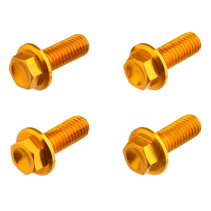 DRC Aluminum Flange Bolts Gold 6x16mm 4 Pack D58-51-316