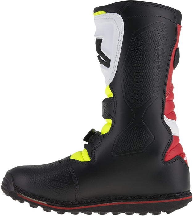 Alpinestars Unisex-Adult Tech-T Boots (White/Red/Yellow/Black, Size 6)