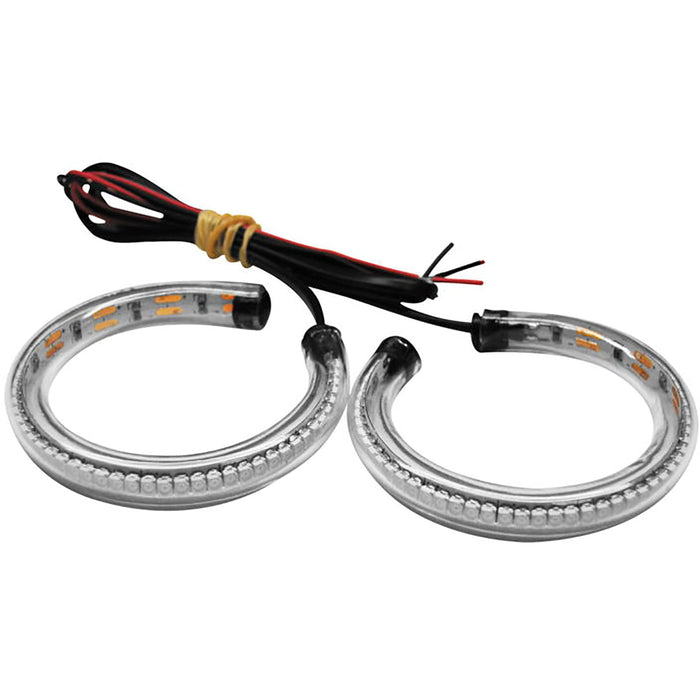 New Rage Cycles Rage-360-37 Rage 360 LED Replacement Front Turn Signals - Clear / 37mm