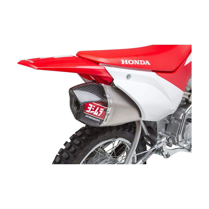 Yoshimura RS-9T Complete Exhaust with Stainless Header (Enduro/Stainless/Stainless/Carbon Fiber) for 19-22 Honda CRF110F