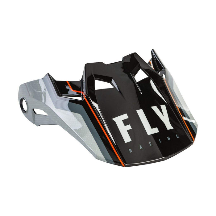 Fly Racing 2021 Formula Visor - Axon (X-Large/XX-Large) (Black/Grey/Orange)