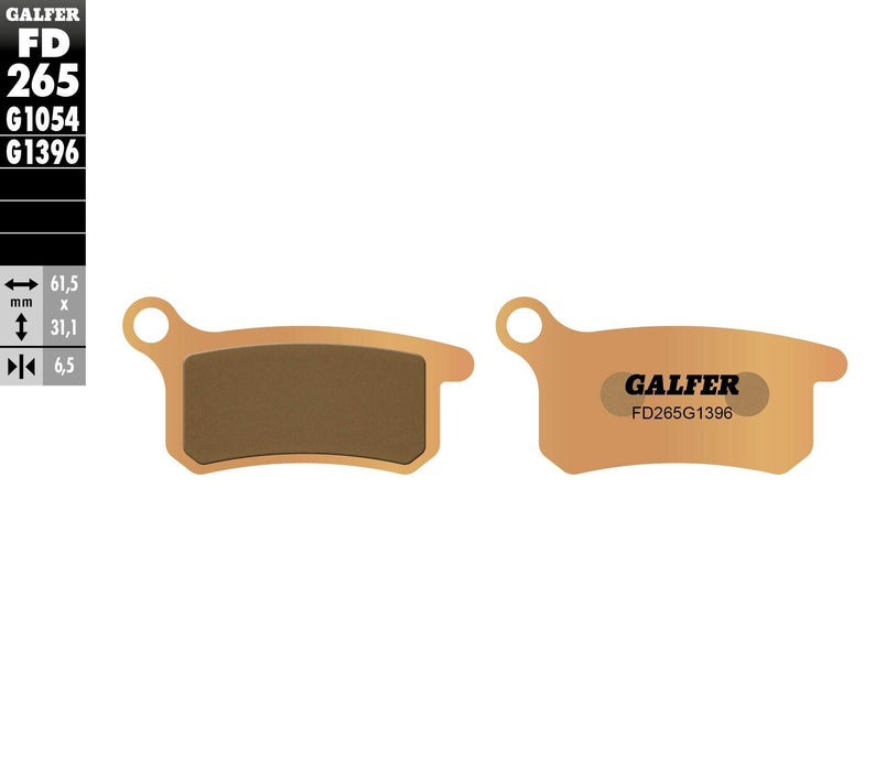 Galfer HH Sintered Brake Pads (Front G1396) Compatible with 02-15 KTM 65SX