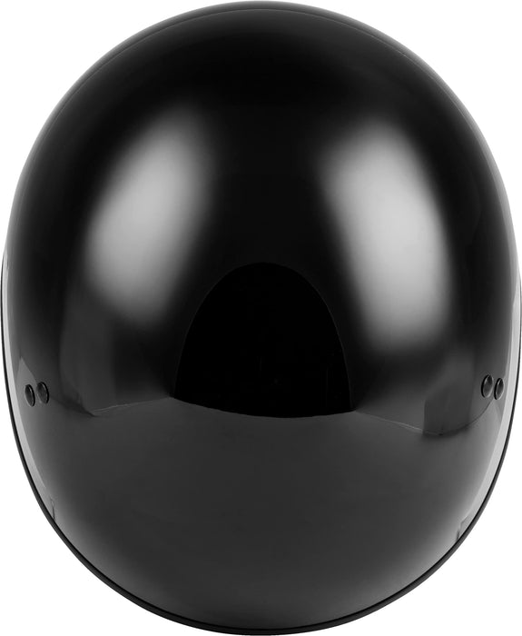 GMAX HH-45 Half-Helmet, DOT Approved for Motorcycle, Moped, Scooter and More (Black LG)